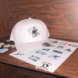 Ace of Spades White Trucker Hat